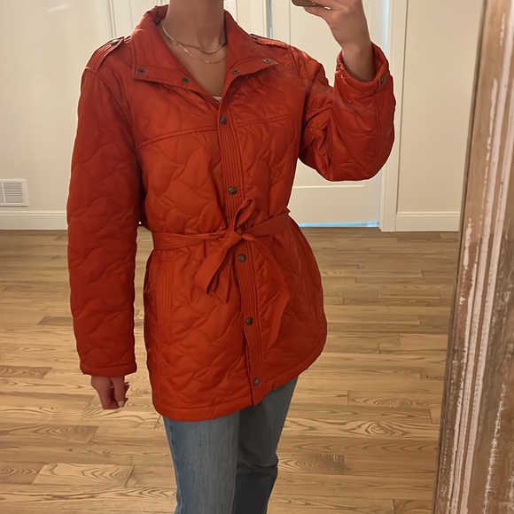 Lands' End Women's Quilted Jacket - Burnt Orange - Size XL - Picture 8 of 13